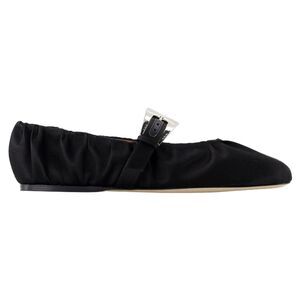 Ballerinas Sveva Plisse - Paris Texas - Silk - Black